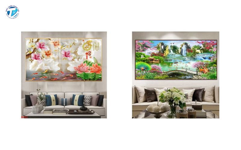 Tranh 3D phong thủy phòng khách